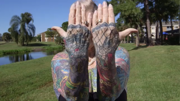  В США 70-летняя пенсионерка в татуировках попала в книгу рекордов Гиннеса 