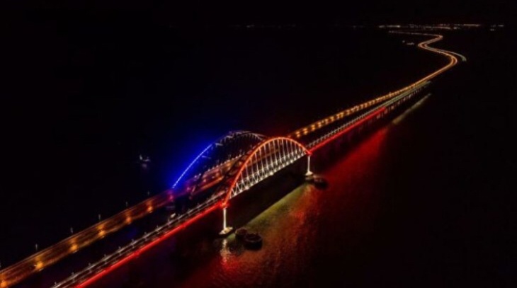Открытие железнодорожного переезда Крымского моста