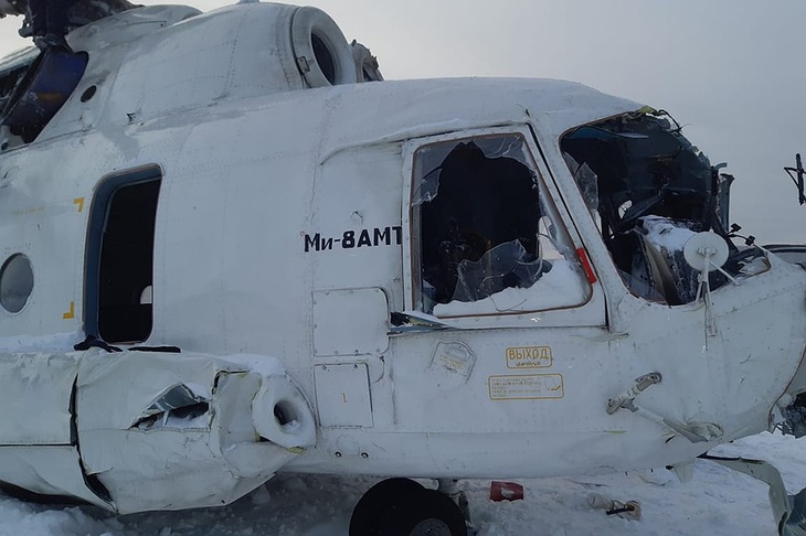 При аварийной посадке Ми-8 никто не пострадал