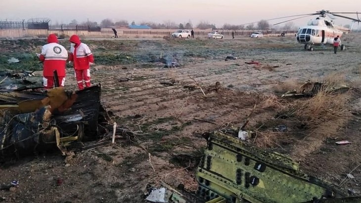 Крушение пассажирского самолета в Иране