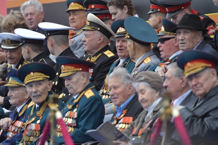 Ветераны на Параде Победы на Красной площади
