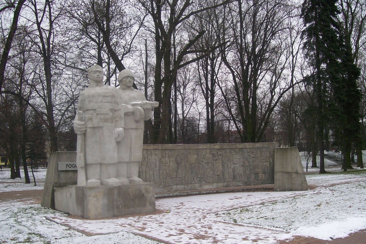 Житель польской деревни спас памятник советским воинам, утащив его на свой частный участок.