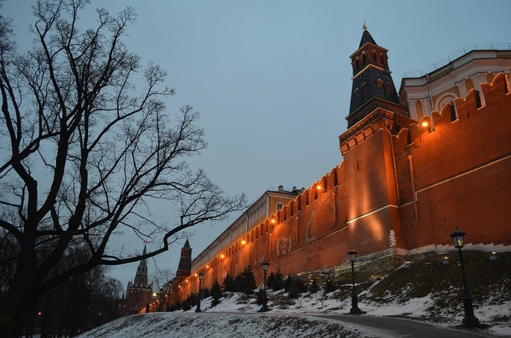 Фотография кремлевской стены