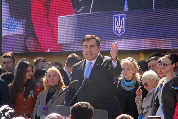 Михаил Саакашвили выступает