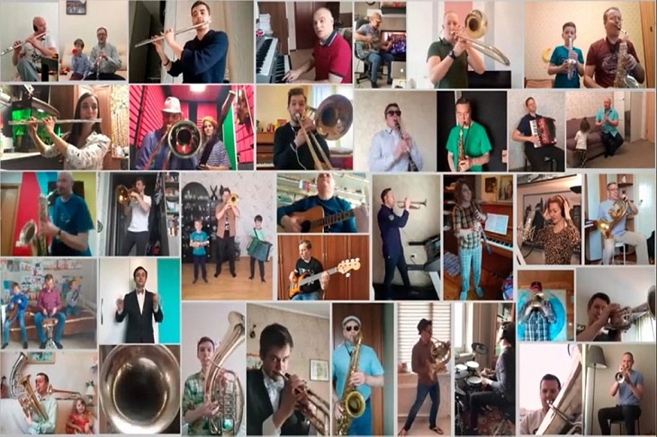 Оркестр МВД записал видео с музыкальной благодарностью волонтерам
