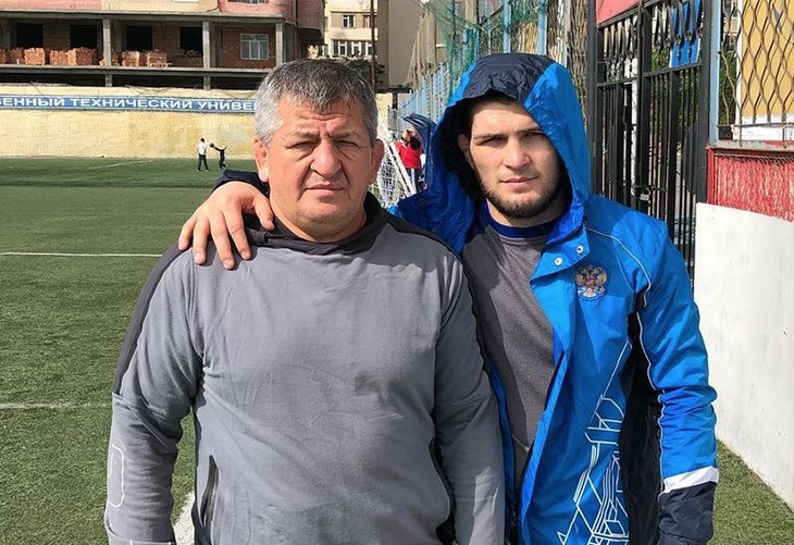 Абдулманап Нурмагомедов с сыном