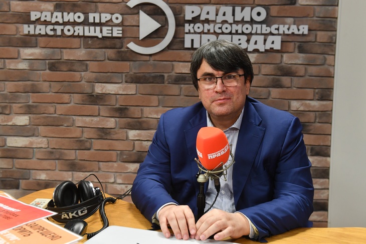 Первый вице-президент международной ассоциации «Антиконтрафакт» Байсолт Хамзатов в студии Радио «Комсомольская правда»