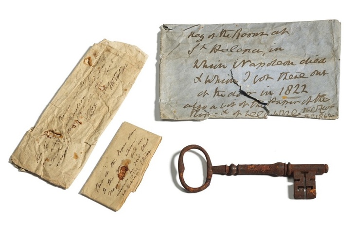 Ключ от комнаты, где умер Наполеон, ушел с молотка за миллионы