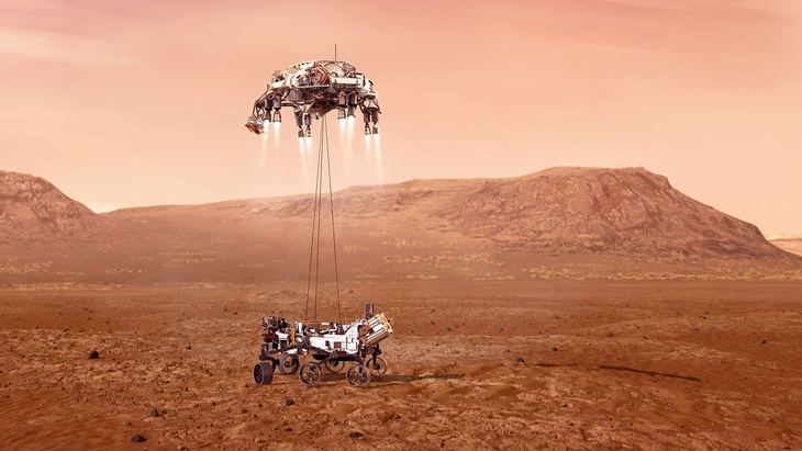 Марсоход Perseverance благополучно приземлился на Марс.