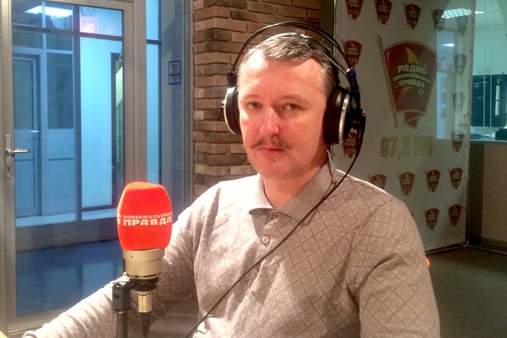 Игорь Стрелков в студии Радио «Комсомольская правда».