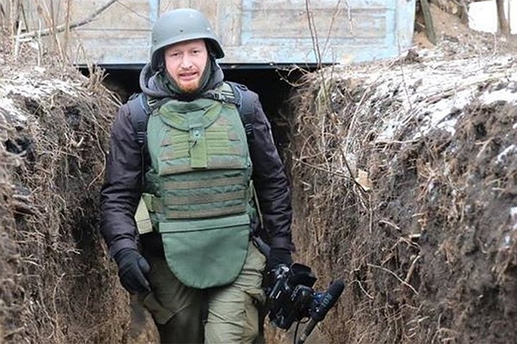 Военкор Семен Пегов в окопах Донбасса.