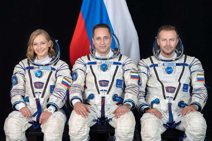 Видео: киноэкипаж Пересильд, Шипенко и Шкаплеров успешно высадились на МКС