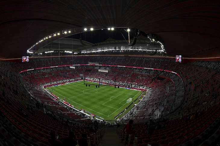 В Катаре открыли первый в мире стадион с натяжной крышей для ЧМ-2022