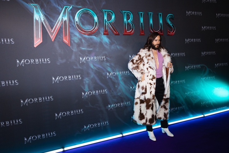 Furry coat and heeled boots! Jared Leto impressed fans at the premiere of 'Morbius' in Paris