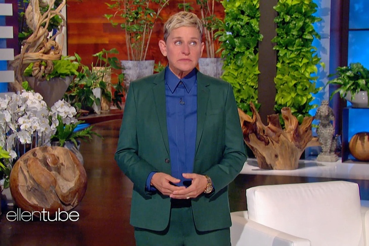 Ellen DeGeneres preps for her TV farewell and crying