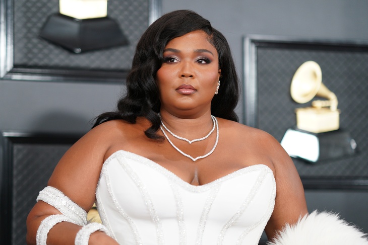 PHOTO: Lizzo puts on a bold display her famous physique as she rocks underwear